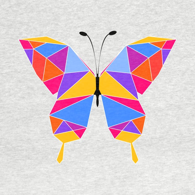 Colorful Geometric Monarch Butterfly by 4U2NV-LDN